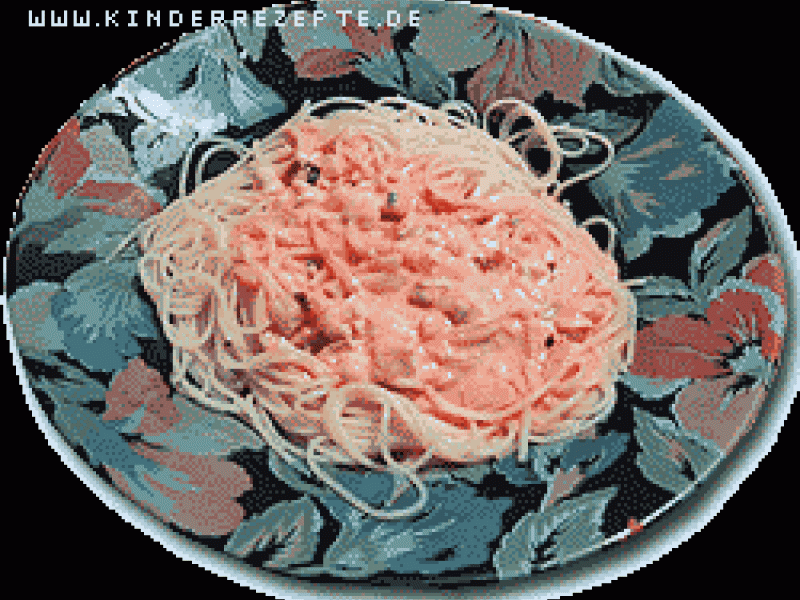 Spaghetti mit Fetasuce (vegetarisch)