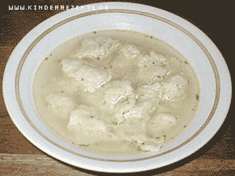 Butterschwämmle-Suppe, einfach (vegetarisch)