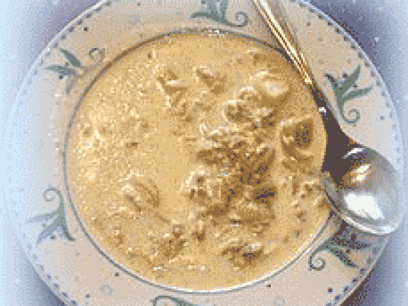 Käse-Lauch-Suppe