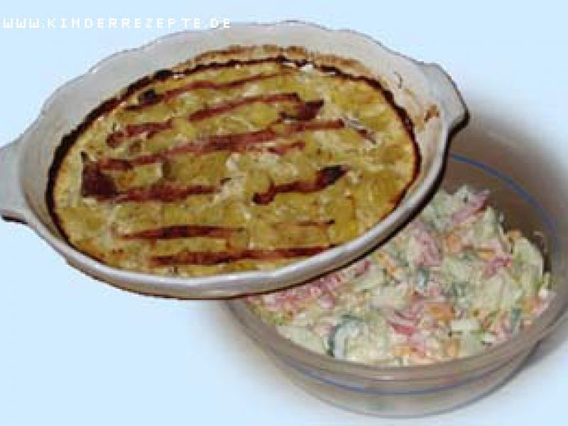Rezept Kartoffelgratin mit Schinken | kinderrezepte.de