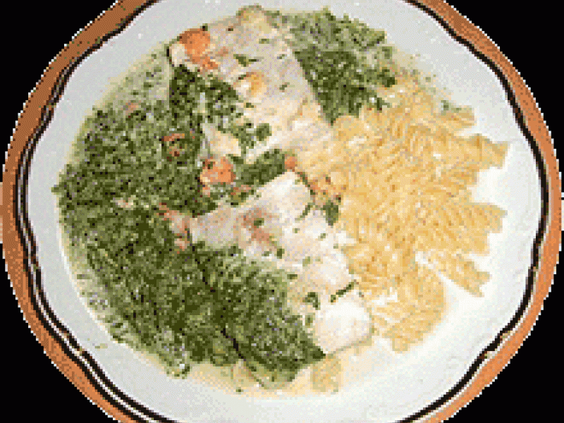 Lachs mit Spinat