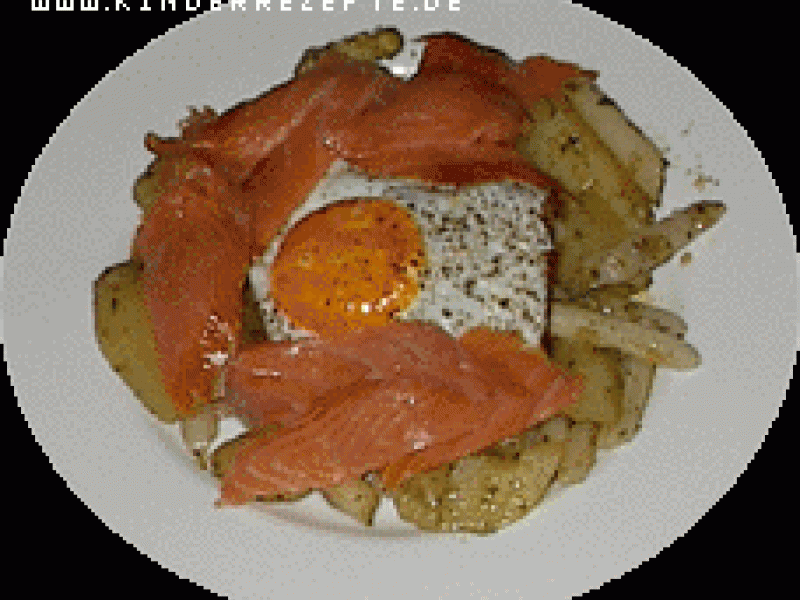 Spargel-Kartoffel-Gemüse mit Lachs