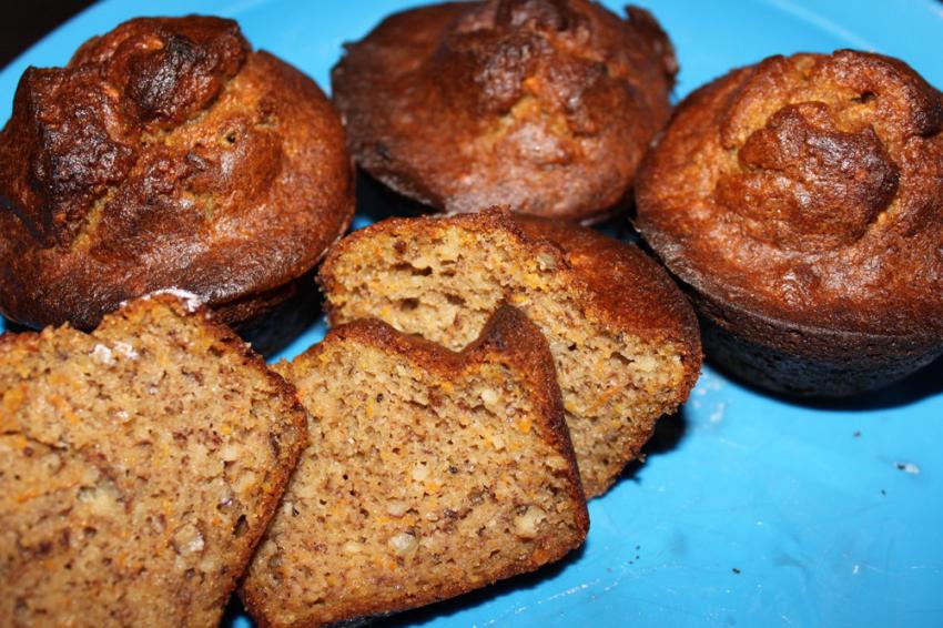 Rezept AmaranthMuffins mit Banane und Karotten (sehr gesund