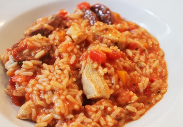 Jambalaya mit Huhn und Chorizo