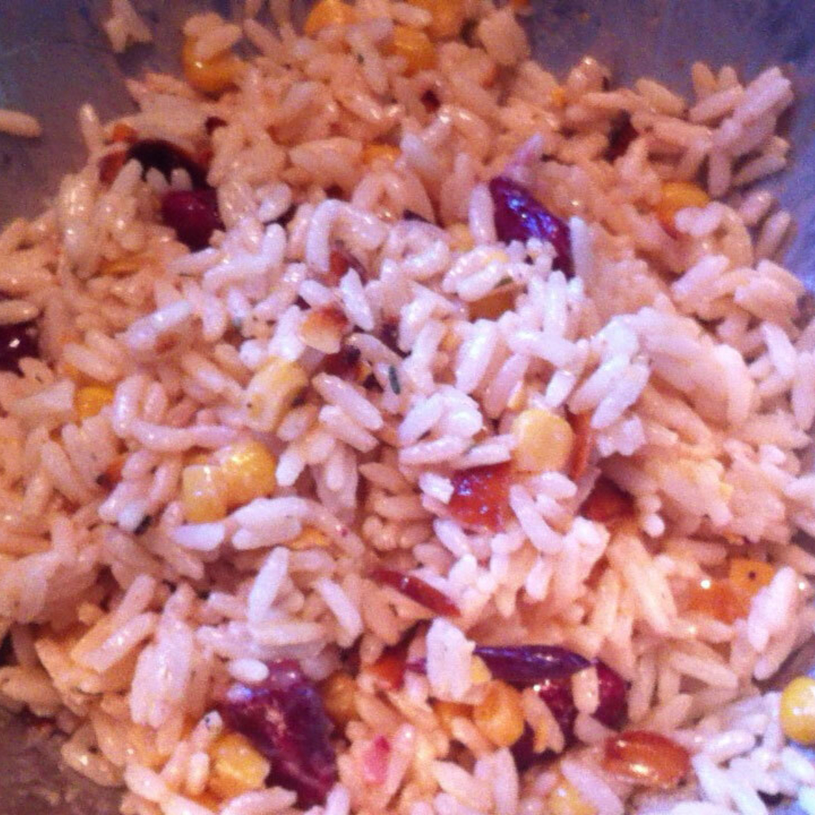 Reissalat mit Mandelsplitter