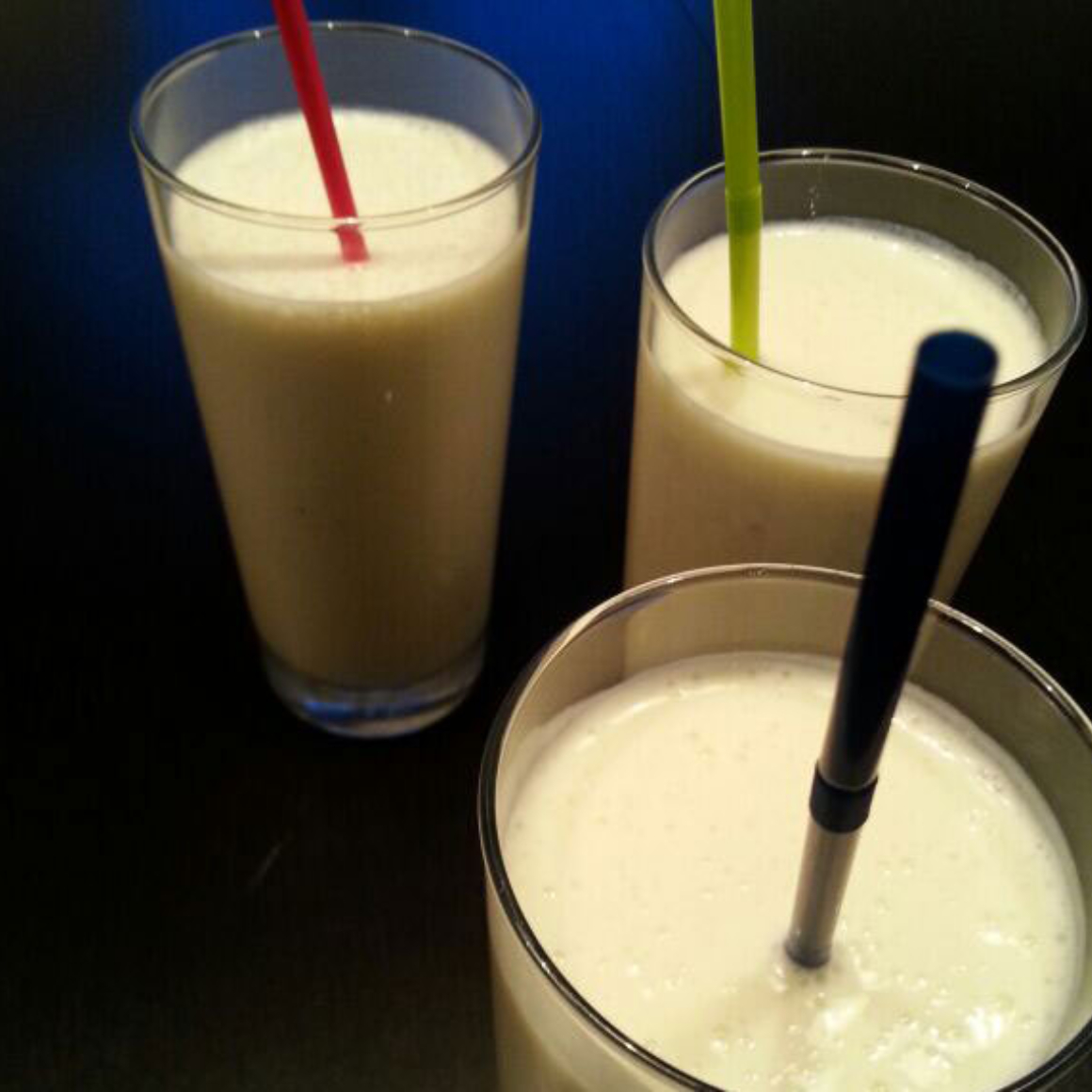 Milchshake mit Bananen