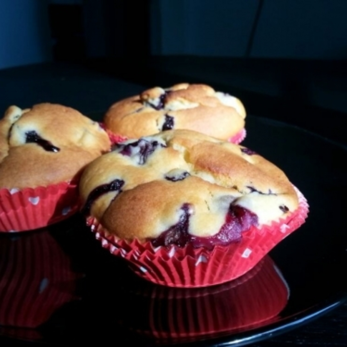 Muffins mit Heidelbeeren