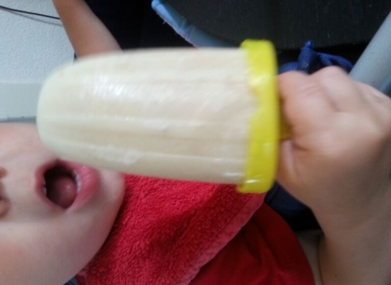 Eis mit Banane
