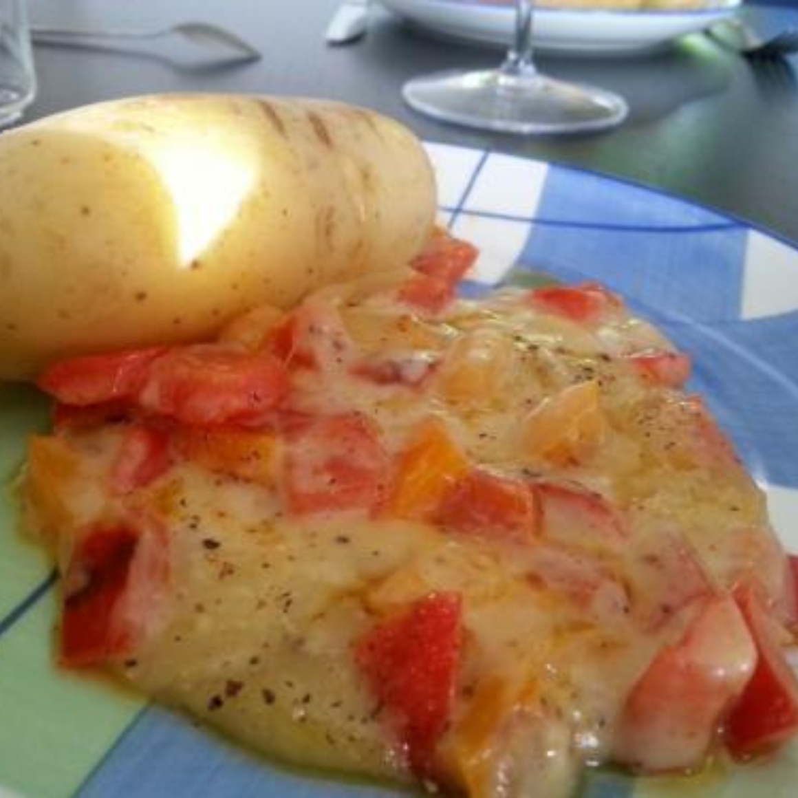 Raclettepaprikamix mit Kartoffeln