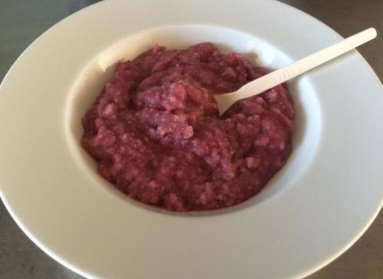 Apfel-Birnen-Blaubeer-Erdbeer-Mus