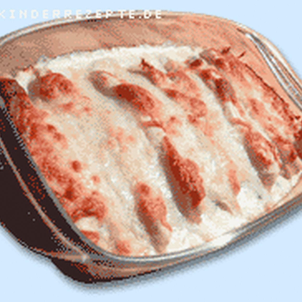 Käse-Hölle (Teigröllchen), überbacken (auch vegetarisch möglich)