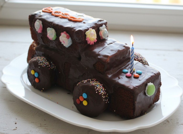 Schoko-Auto-Kuchen