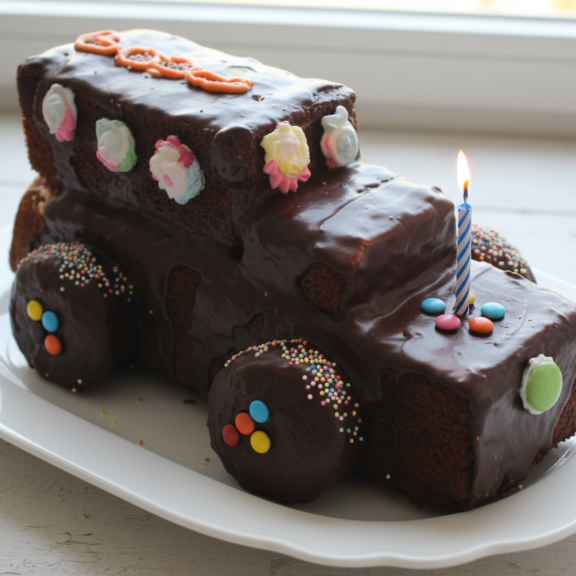 Schoko-Auto-Kuchen