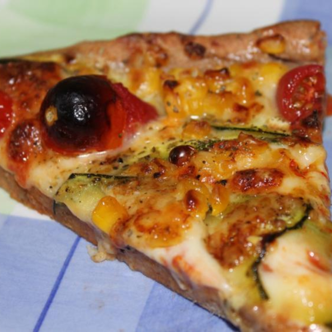 Gemüse-Blitz-Pizza