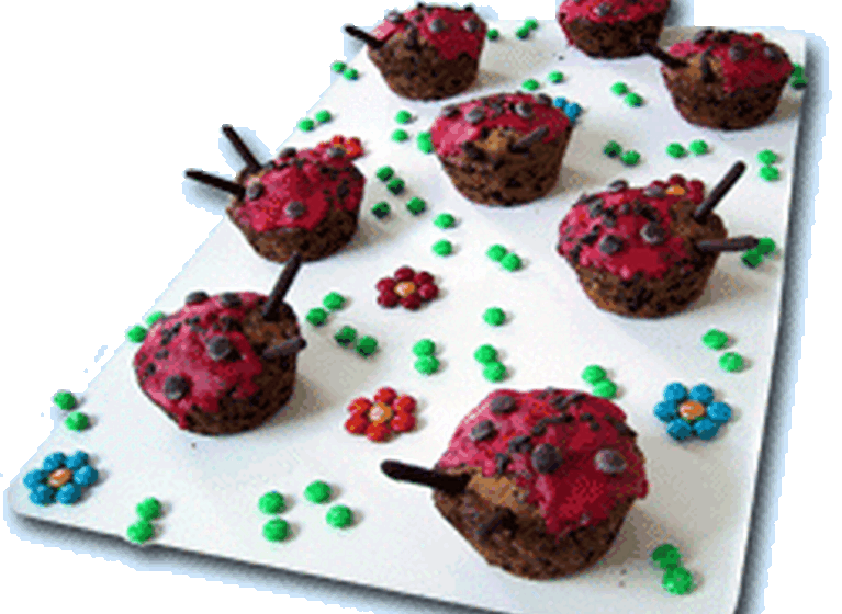 Marienkäfer-Muffins
