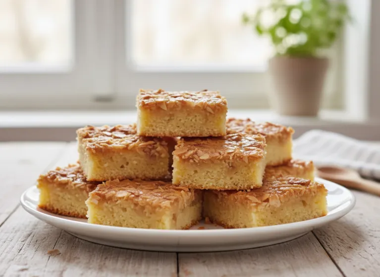 Becherkuchen mit Mandelbelag (Blechkuchen)