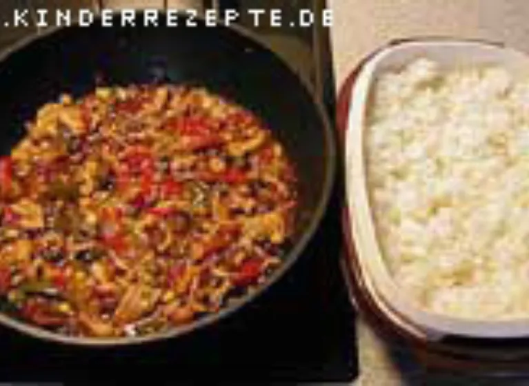 Hähnchengeschnetzeltes mit buntem Gemüse