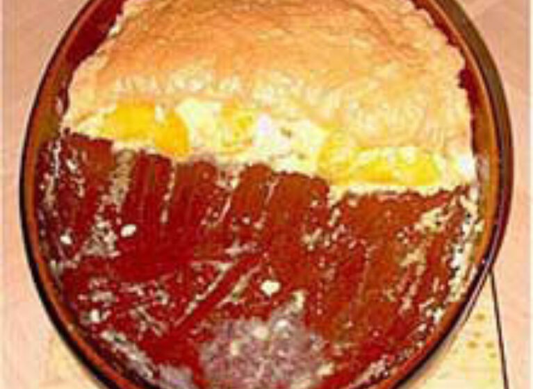 Milchreis-Pfirsich-Auflauf