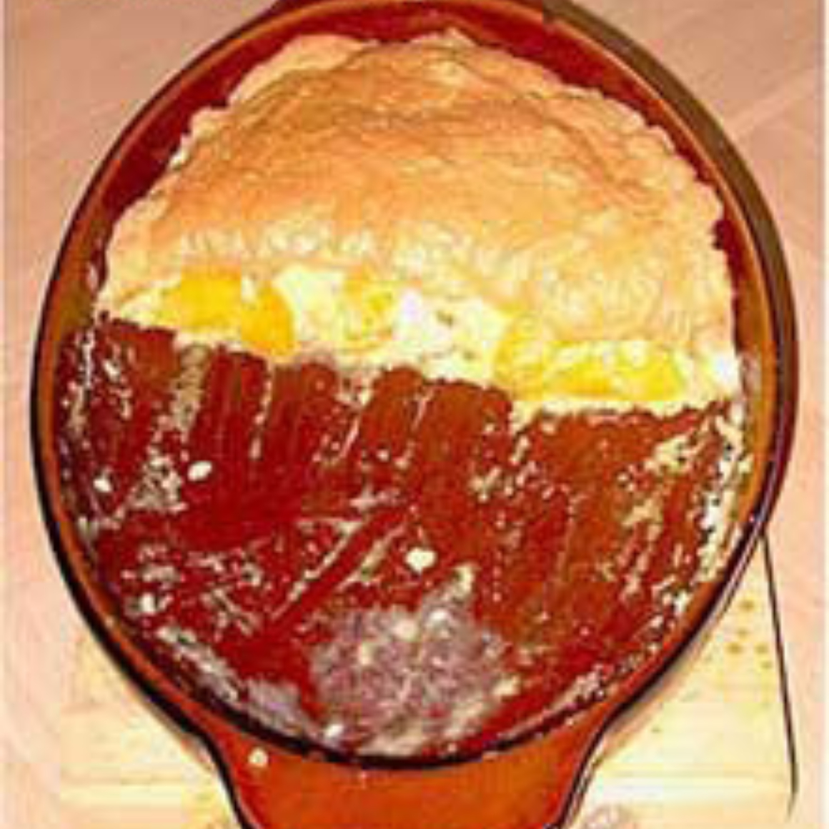 Milchreis-Pfirsich-Auflauf
