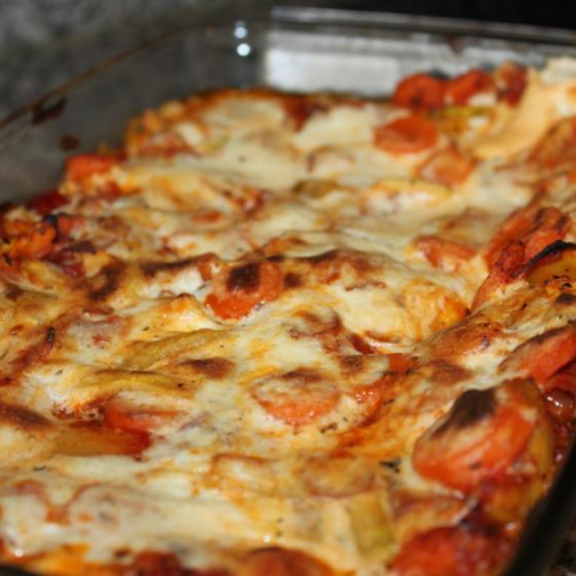Möhren-Zucchini-Schinken-Lasagne