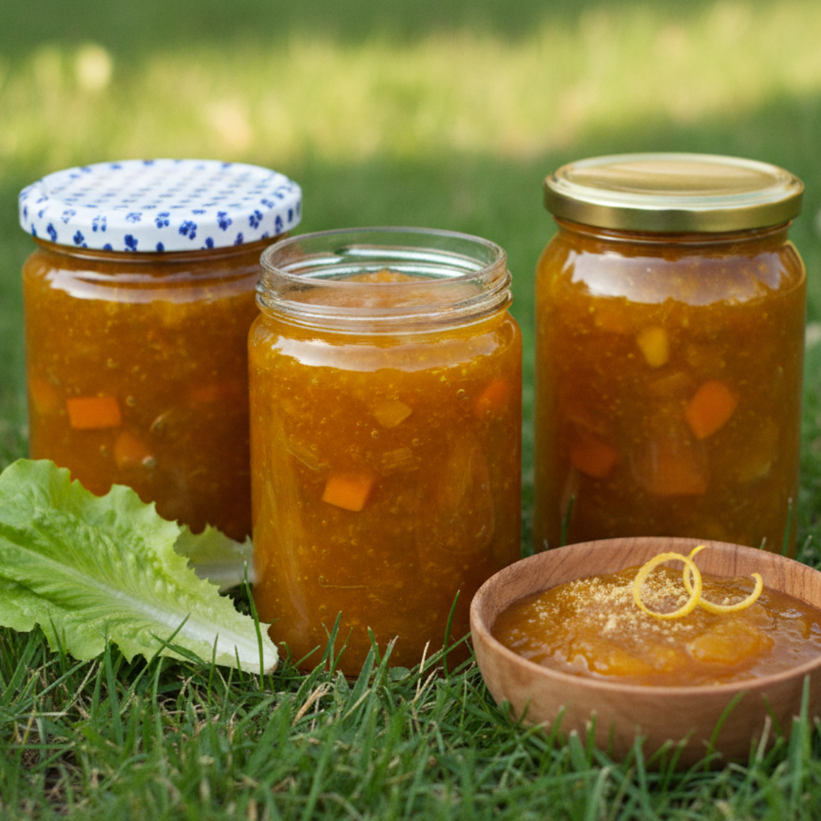 Kürbismarmelade mit Äpfeln