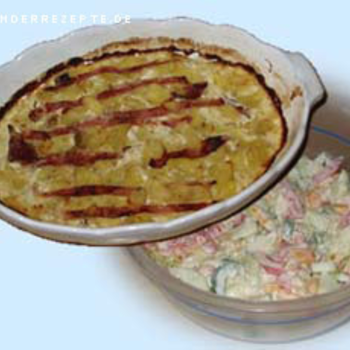Kartoffelgratin mit Schinken