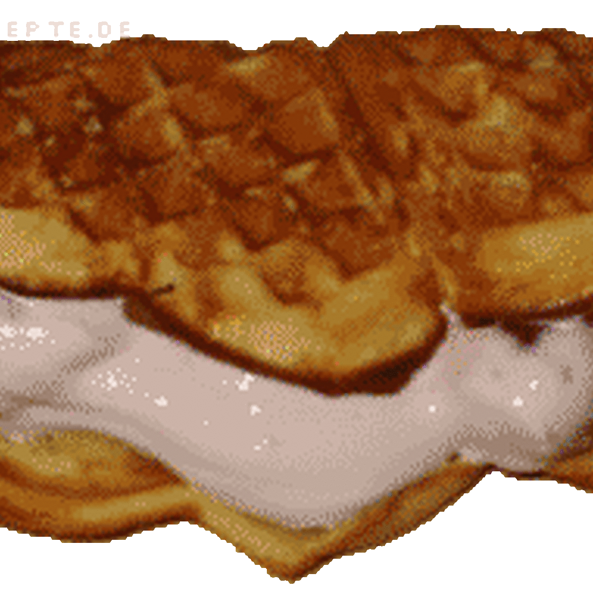 Waffeln mit Kirsch-Quarkfüllung