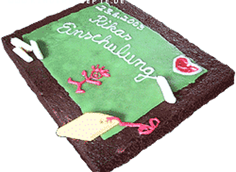 Einschulungskuchen-Kuchen (Schultafel)