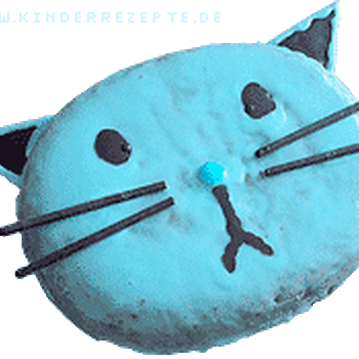 blaue Kuschel-Katze