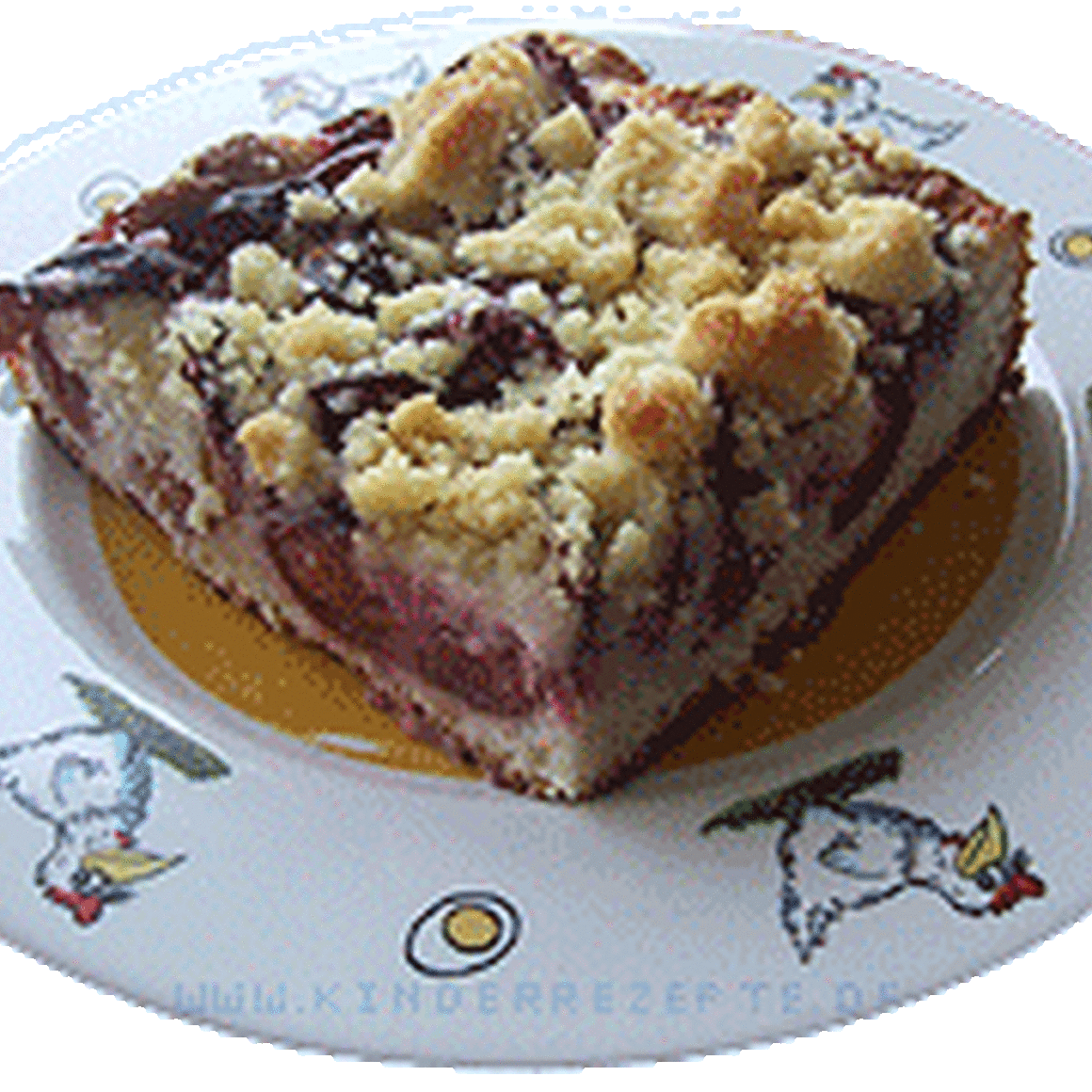 Zwetschgenkuchenblech mit Streuseln