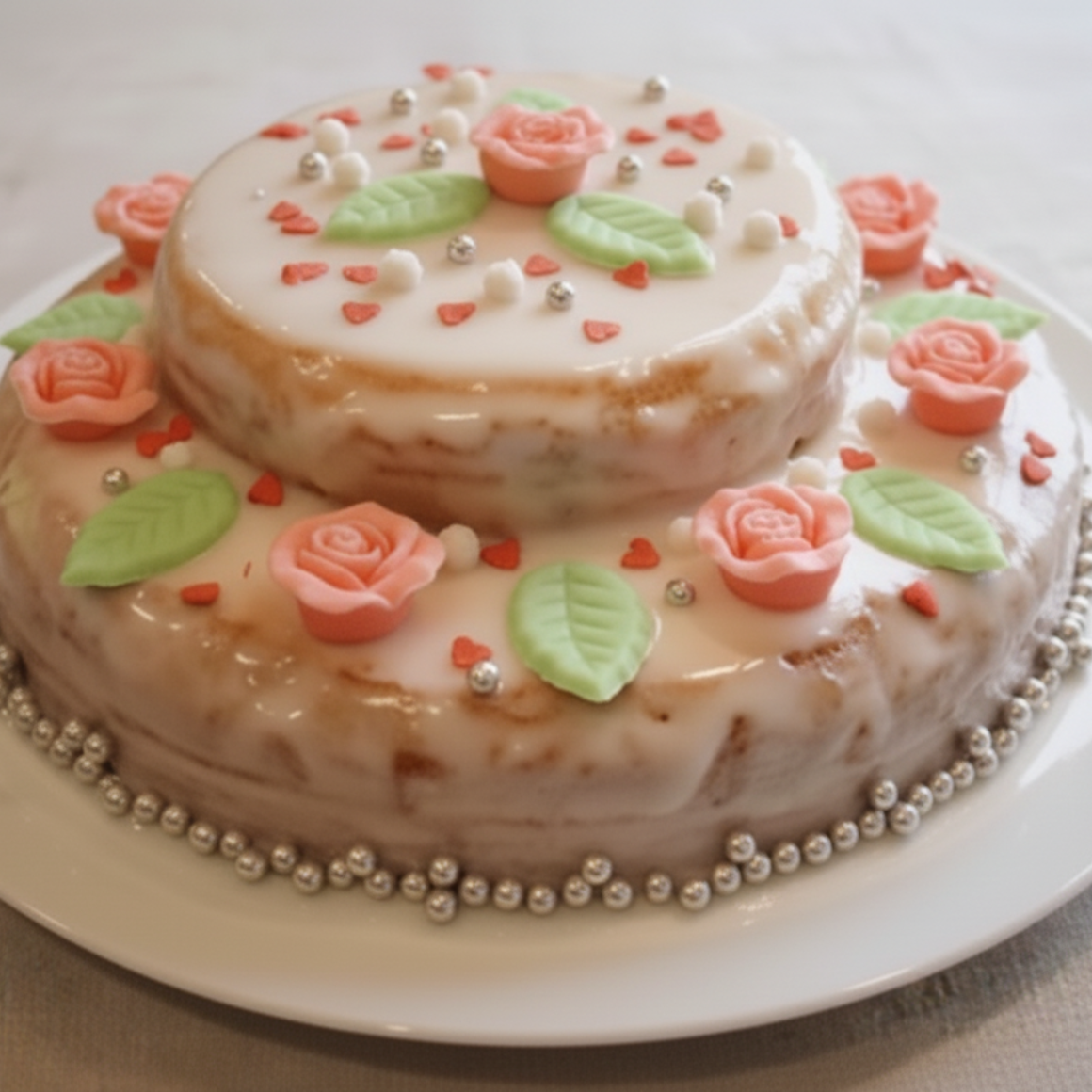 Romantischer Prinzessin-Kuchen