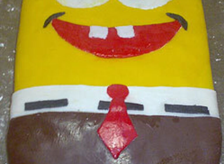 Schwammgesicht-Torte
