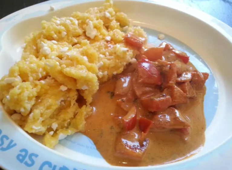 Polentabrei mit Paprika
