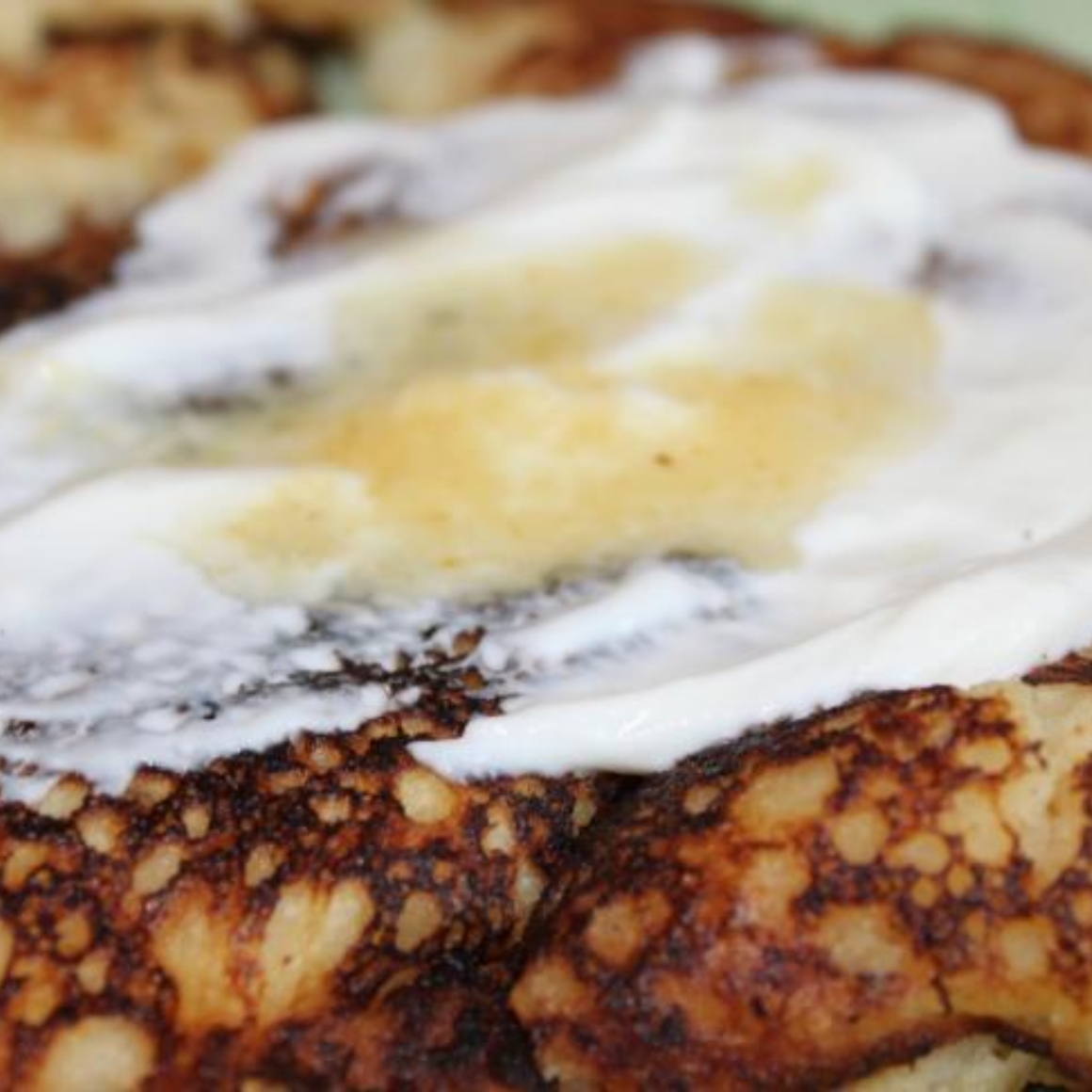 Pfannkuchen mit Kokos und Zitronensirup