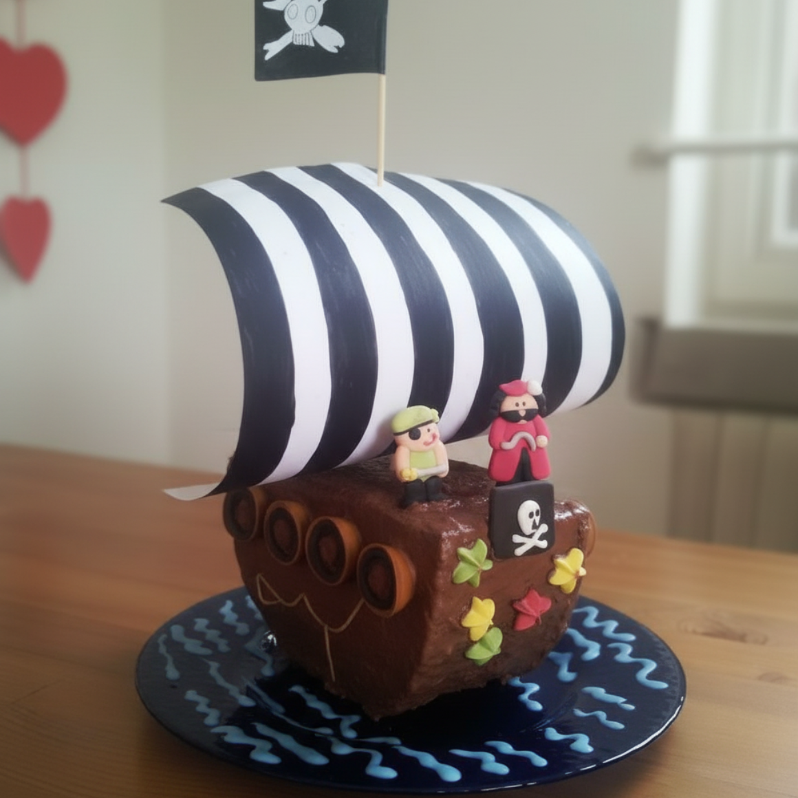 Piratenschiff Kuchen