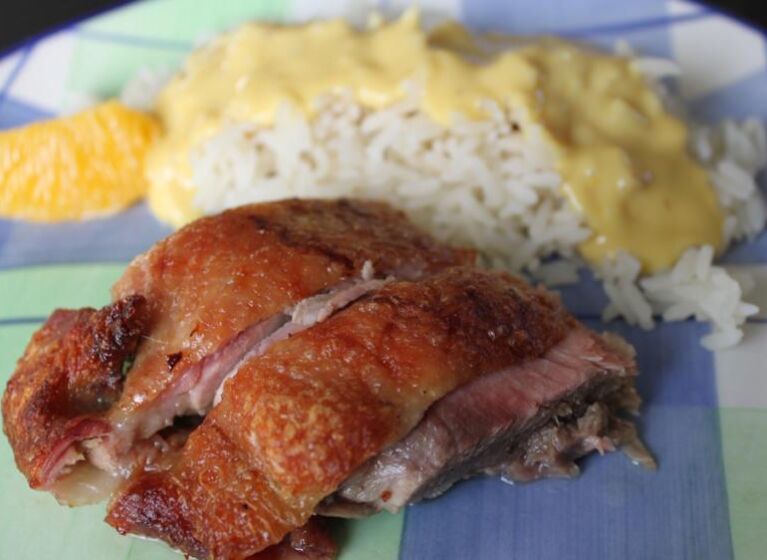 Ente mit Orangensauce
