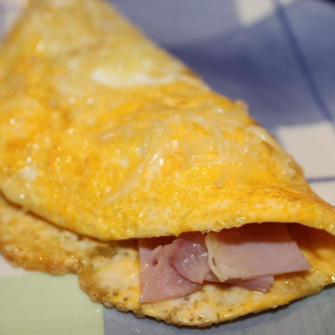 Omelett mit Schinken und Käse