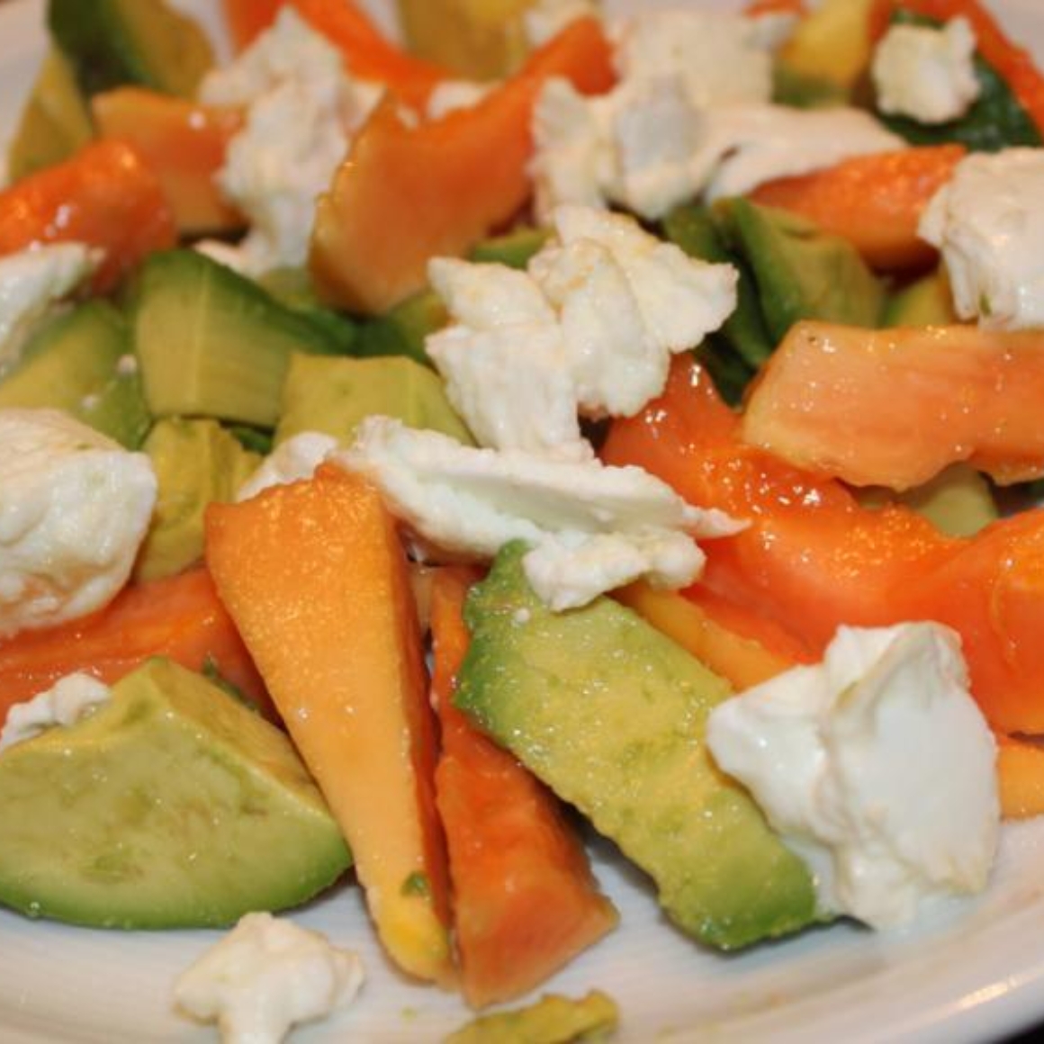 Papaya Avocado Salat