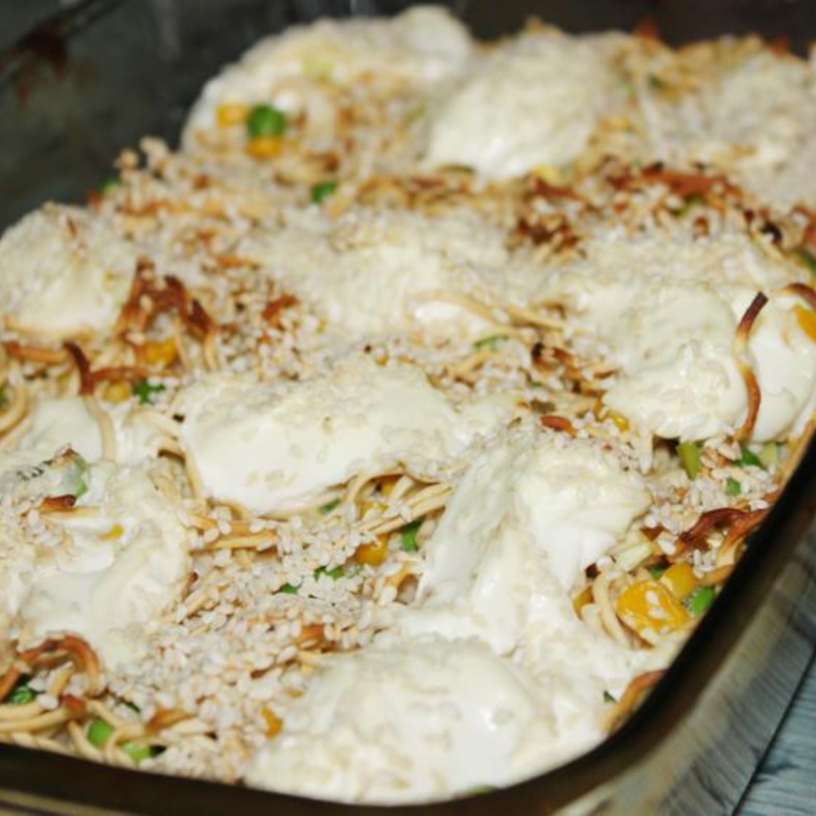 Mie-Nudelauflauf