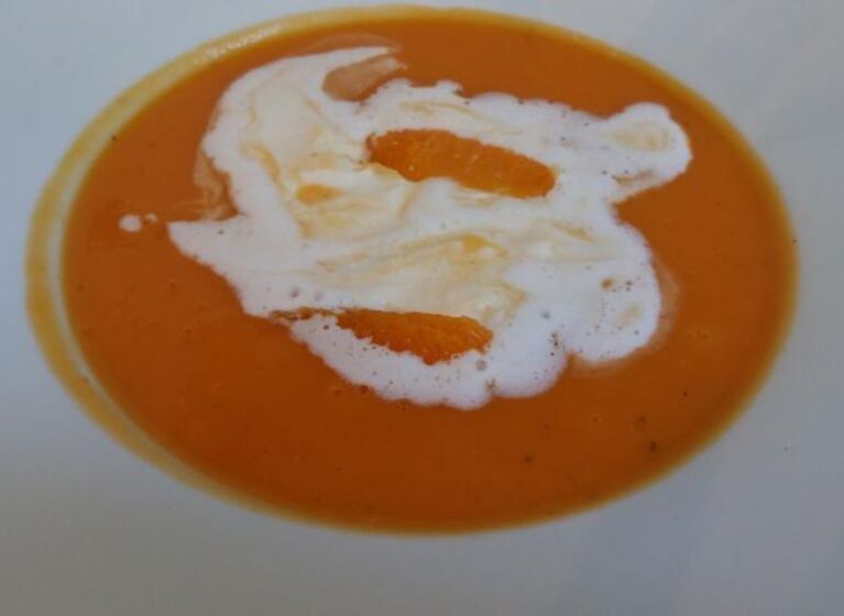 Süsskartoffel-Orangensuppe