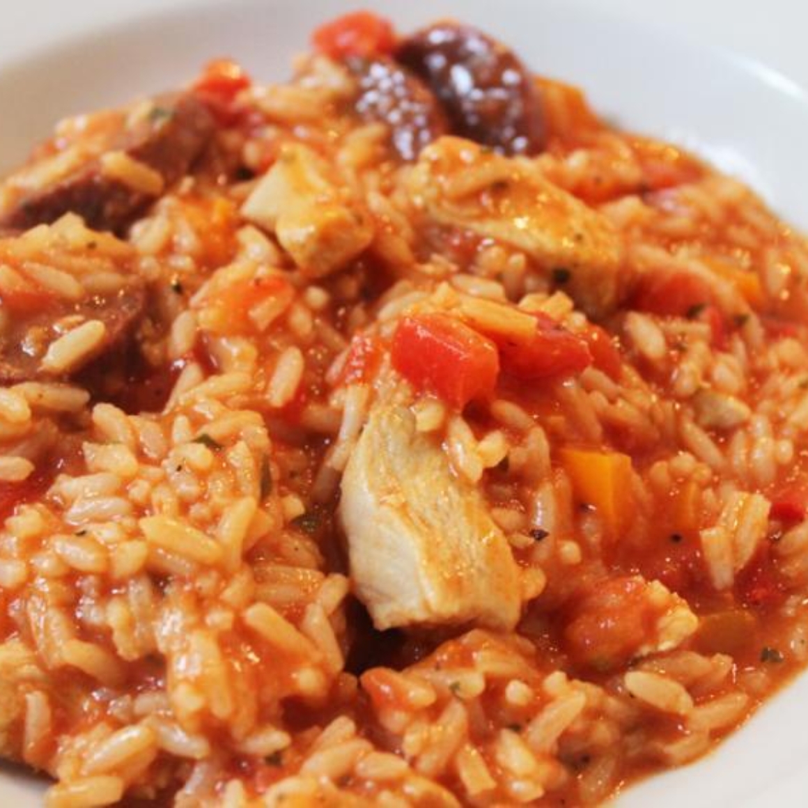 Jambalaya mit Huhn und Chorizo