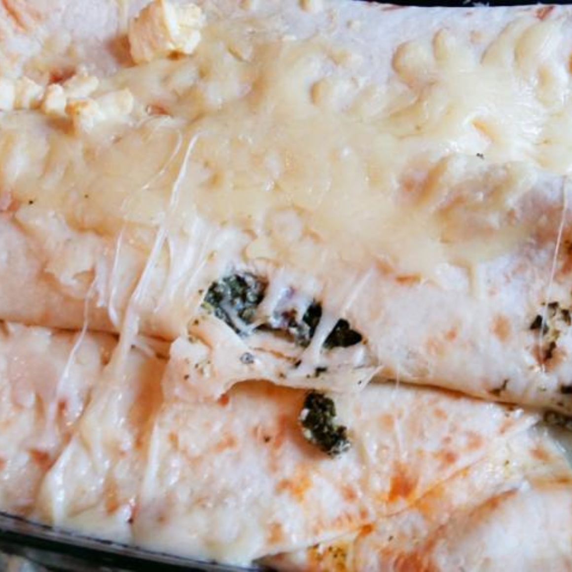 Spinattortilla-Gratin