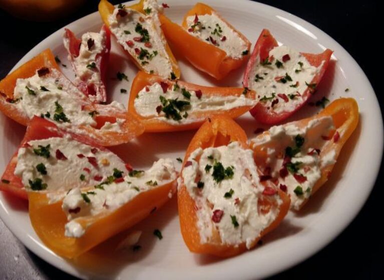 Paprikasnack mit Käse