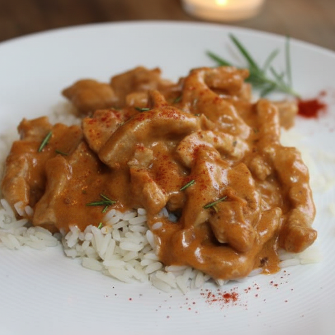 Paprika Geschnetzeltes mit Rosmarin