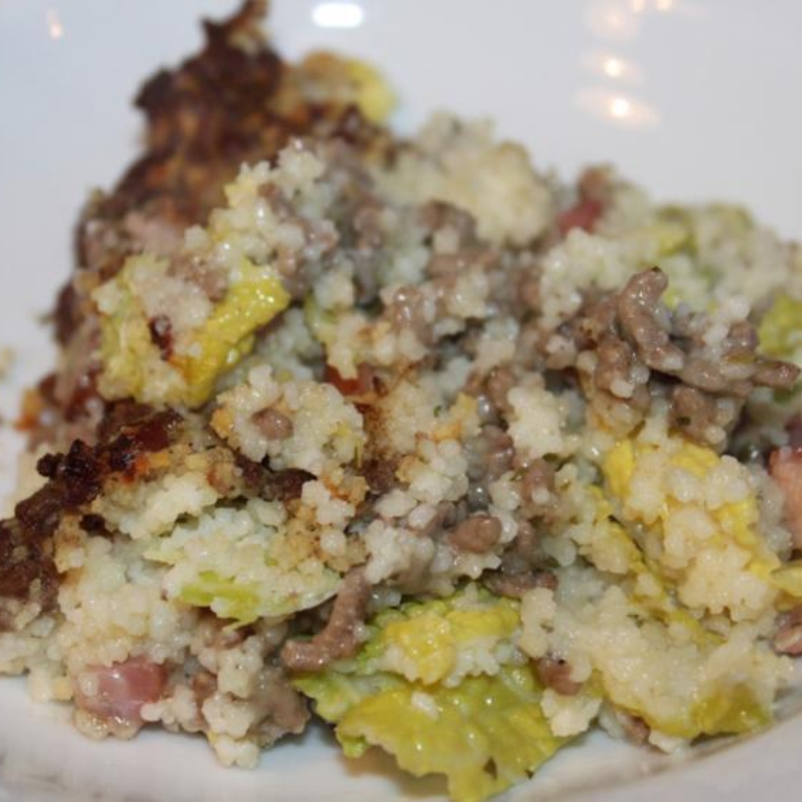 Couscousgratin mit Wirz und Hack