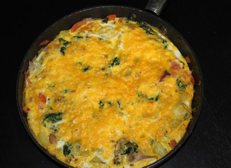 Spinat Kartoffel Tortilla