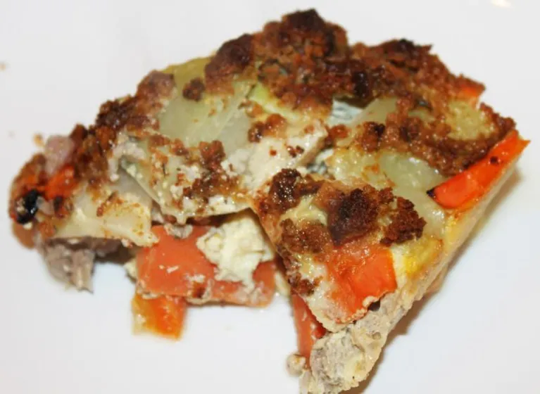 Kohlrabi Möhren Auflauf mit Hackfleisch