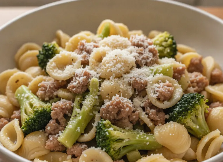 Orecchiette mit Brokkoli und Salsiccia