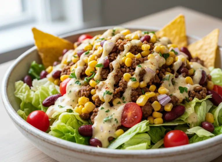 Tacosalat mit Mais