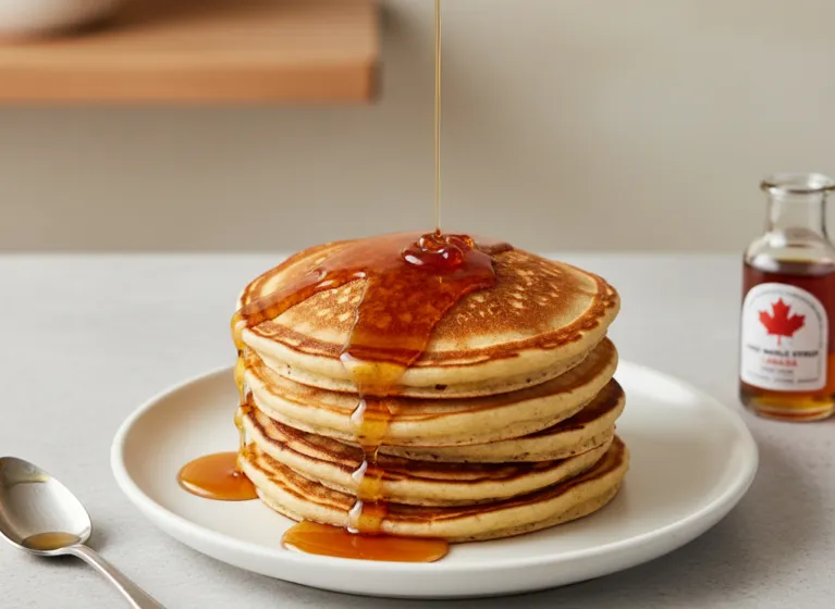 Pancakes mit Ahornsirup